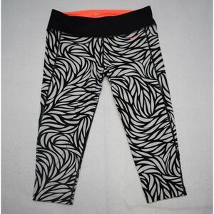Nike Leggings Compression Pant Geometric Dri Fit Performance Womens Medium x 17"